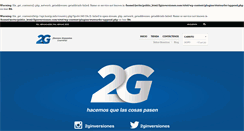 Desktop Screenshot of 2ginversiones.com